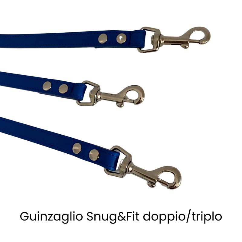 Guinzaglio doppio e triplo Snugandfit in vera pelle - immagine 3