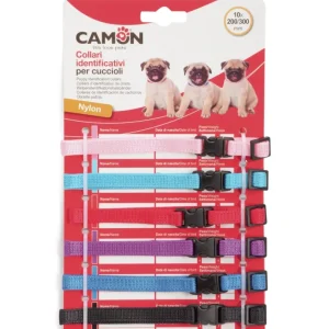 Camon Collare Identificativo Cuccioli Sgancio Sicurezza Nylon 10x200/300mm