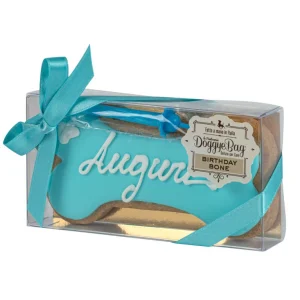 DoggyeBag Birthday Bone Biscotto per Cani Azzurro 85 g