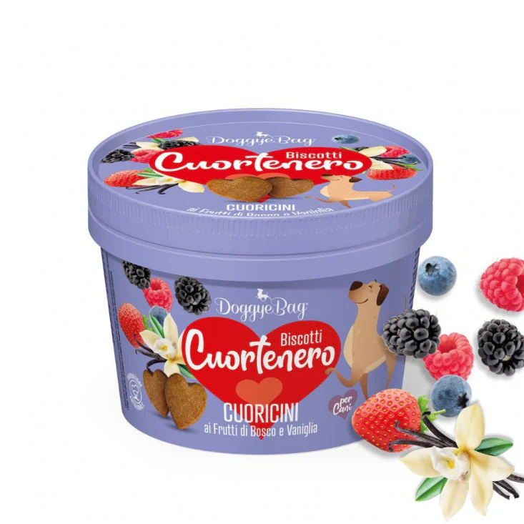 DoggyeBag Cuortenero Cuoricini Frutti di Bosco e Vaniglia 150g - immagine 3