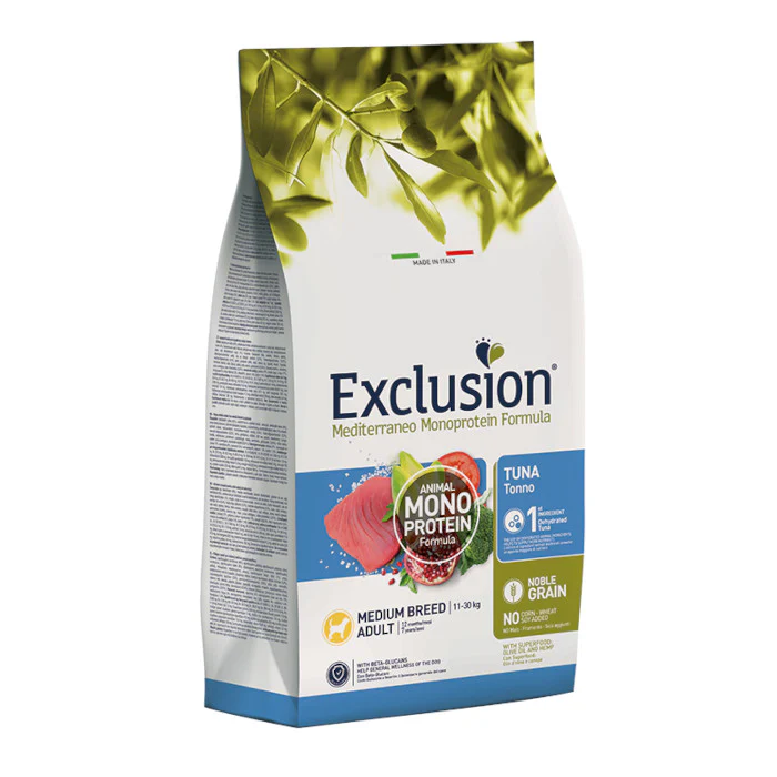 Exclusion Mediterraneo Adult Medium Tonno 3kg