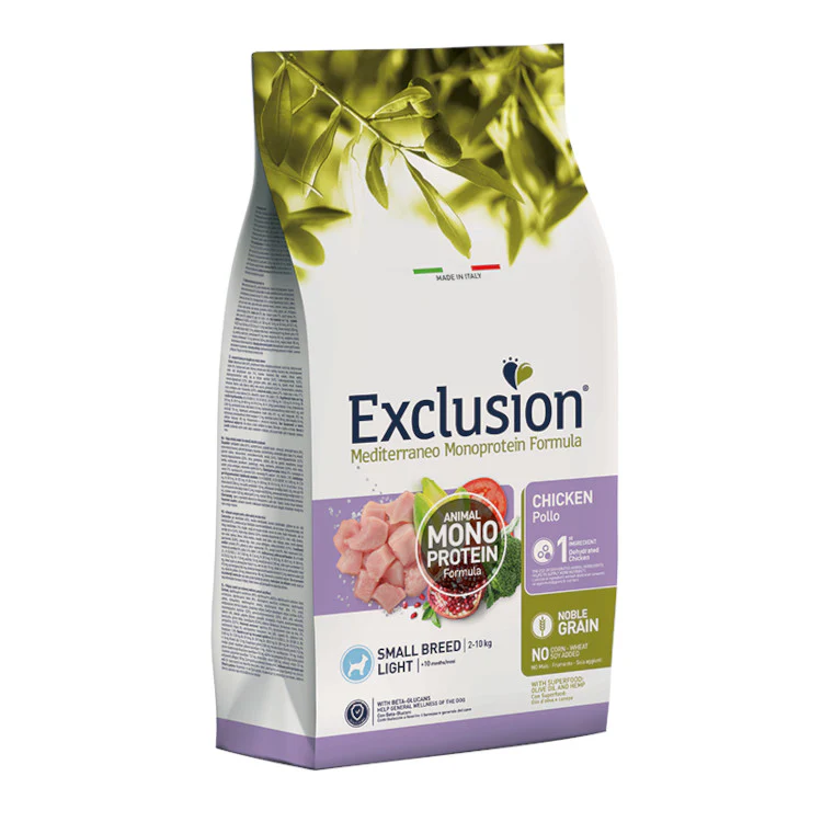 Exclusion Mediterraneo Monoprotein Small Light Pollo 2 Kg - immagine 2