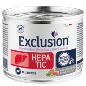 Exclusion Diet Hepatic Maiale e Riso Cani 200 g
