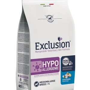 Exclusion Hypoallergenic Fish&Potato 12kg - Crocchette Cani Medium/Large