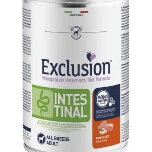 Exclusion Intestinal Maiale e Riso 400g - Cibo Umido per Cani