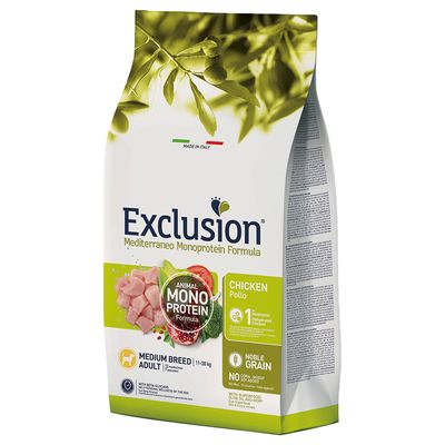 Exclusion Mediterraneo Noble Grain Medium Breed Pollo 12 kg - immagine 2