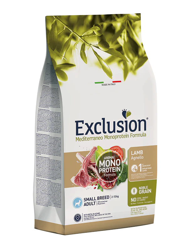 Exclusion Mediterraneo Noble Grain Agnello Small Breed 2kg - immagine 2