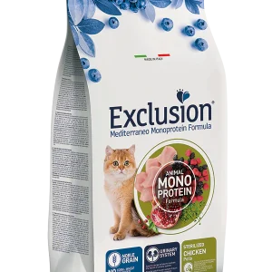Exclusion Mediterraneo Noble Grain Sterilizzato al Pollo - 1,5kg