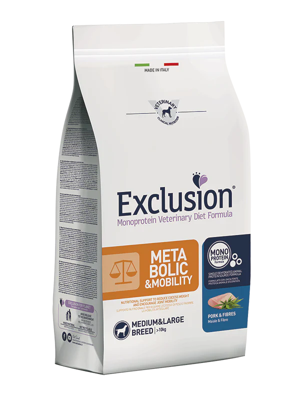 Exclusion Metabolic&Mobility Medium Large 12kg Crocchette Monoproteiche - immagine 2