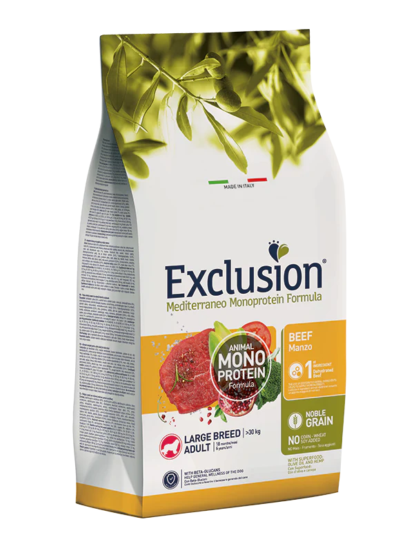 Exclusion Noble Grain Adult Manzo Large Breed 12 kg