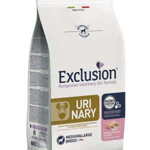 Exclusion Urinary Maiale, Sorgo e Riso per Taglie Medium/Large - Crocchette Cane