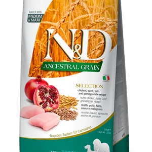 Farmina N&D Ancestral Grain Cane Adult Pollo e Melograno 12+3 kg