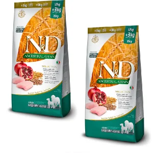 2x12+3kg Farmina N&D Ancestral Grain Cane Adult Pollo e Melograno