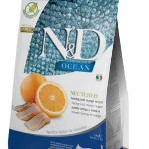 Farmina N&D Ocean Grain Free Neutered Aringa 300g Crocchette Gatti Sterilizzati