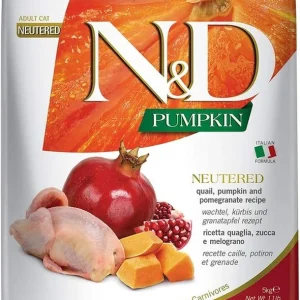 Farmina N&D Pumpkin Gatti Sterilizzati Quaglia e Melograno 5 kg