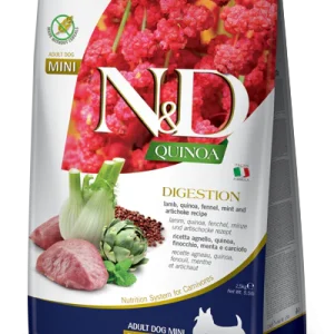 Farmina N&D Quinoa Digestion Adult Mini 2,5kg - Crocchette per Cani