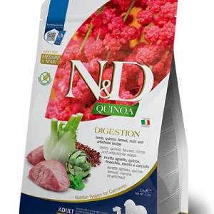 Farmina N&D Quinoa Digestion Agnello 7 kg Cani Medium Maxi