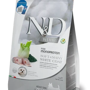 Farmina N&D White Mini Cane Adulto Spigola Spirulina Finocchio 5 kg