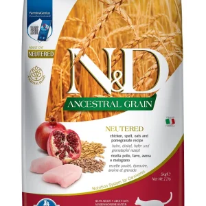 Farmina N&D Ancestral Gatti Sterilizzati Pollo e Melograno 5 kg