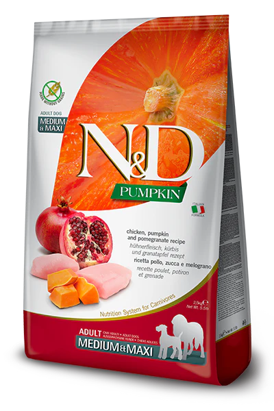 Farmina N&D Cane Pumpkin Adult Medium/Maxi Pollo 2,5kg