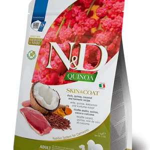 Farmina N&D Cane Quinoa Skin&Coat Medium/Maxi Anatra 2,5kg