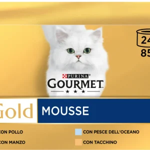 24x85g Gourmet Gold Mousse - Cibo Umido per Gatti
