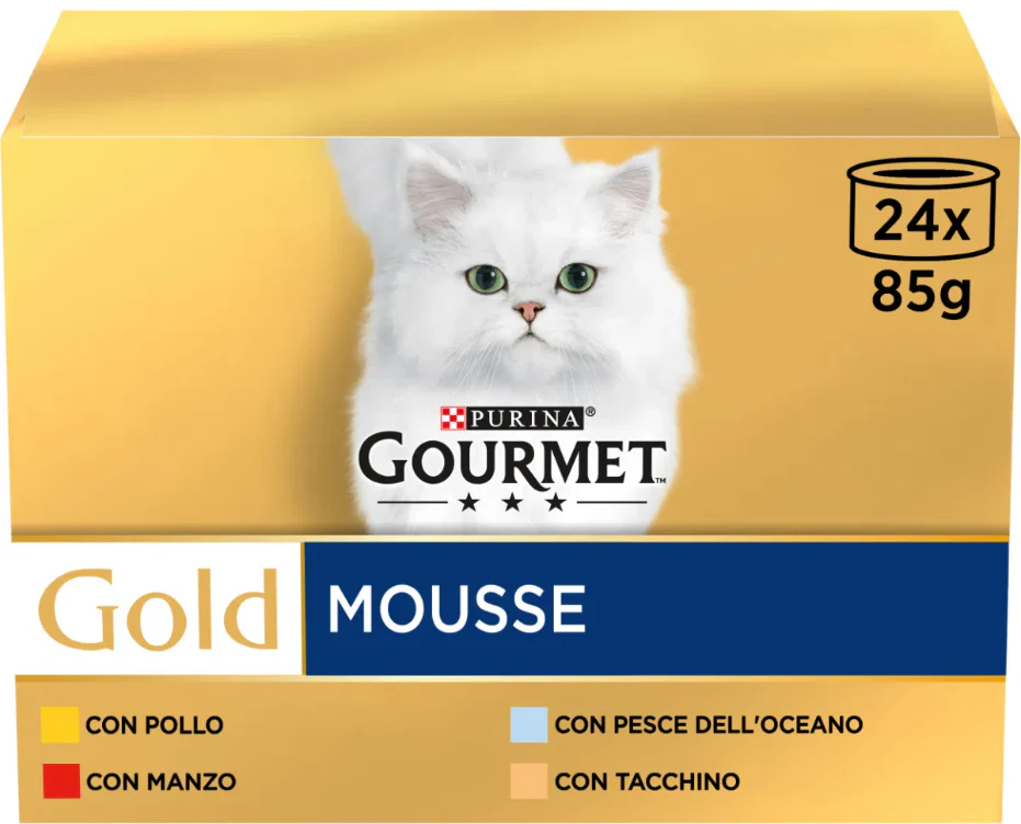 24x85g Gourmet Gold Mousse - Cibo Umido per Gatti - immagine 2