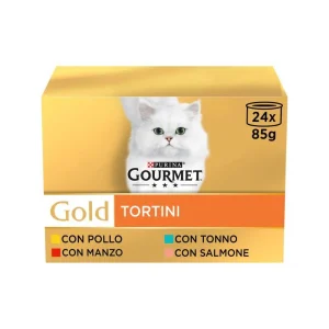 24x85g Gourmet Gold Tortini - Cibo Umido per Gatti
