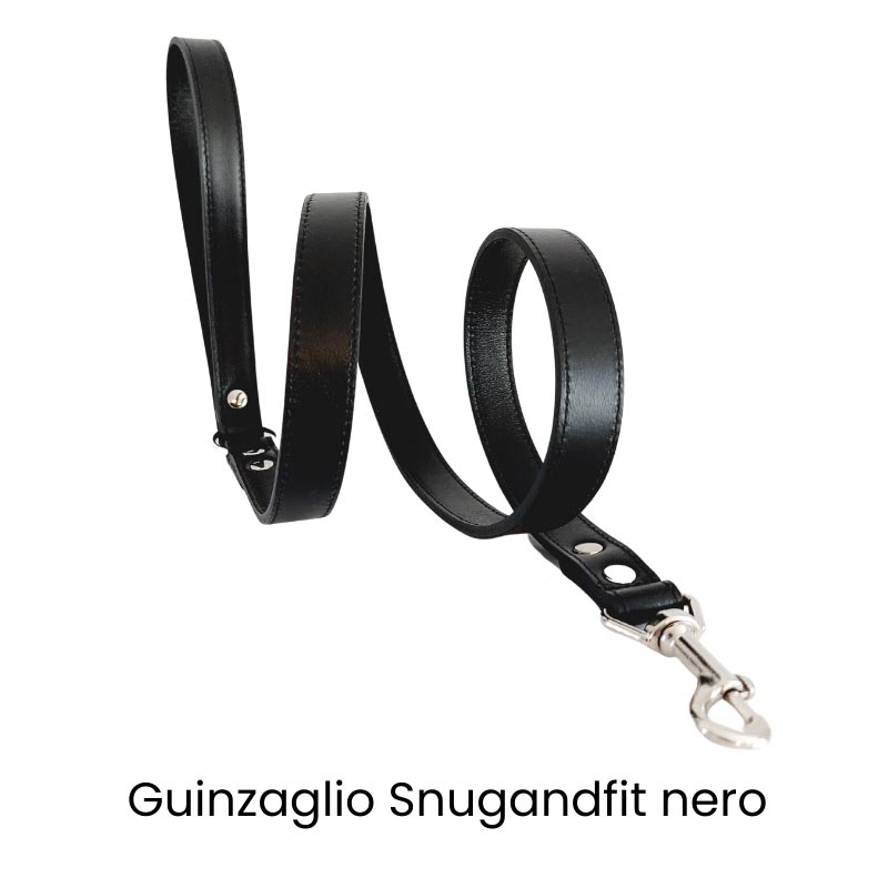 Guinzaglio Snugandfit in vera pelle – nero - immagine 2