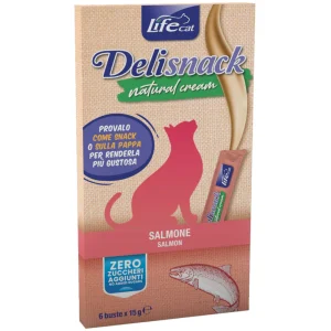 Life Cat DeliSnack Natural Cream Salmone - Snack per Gatti