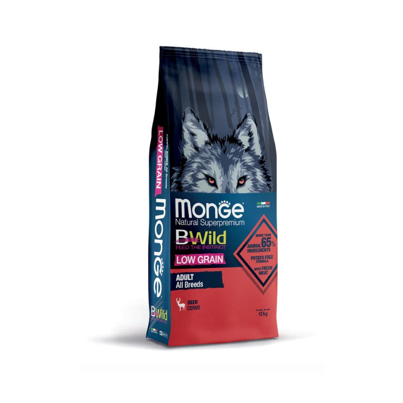 2x12kg Monge BWild Low Grain Adult Cervo - Crocchette per Cani - immagine 3