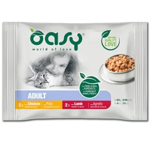 4x85g Oasy Bocconcini in Salsa Pollo e Agnello