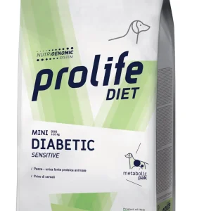 ProLife Diet Diabetic Sensitive Mini 1,5kg - Crocchette Cani Piccola Taglia