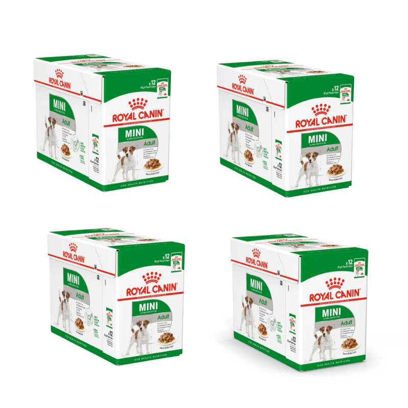 48x85g Royal Canin Mini Adult Bocconcini in Salsa - immagine 3