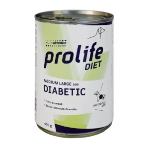 Prolife Diet Medium/Large Diabetic 400g - Cibo Umido per Cani