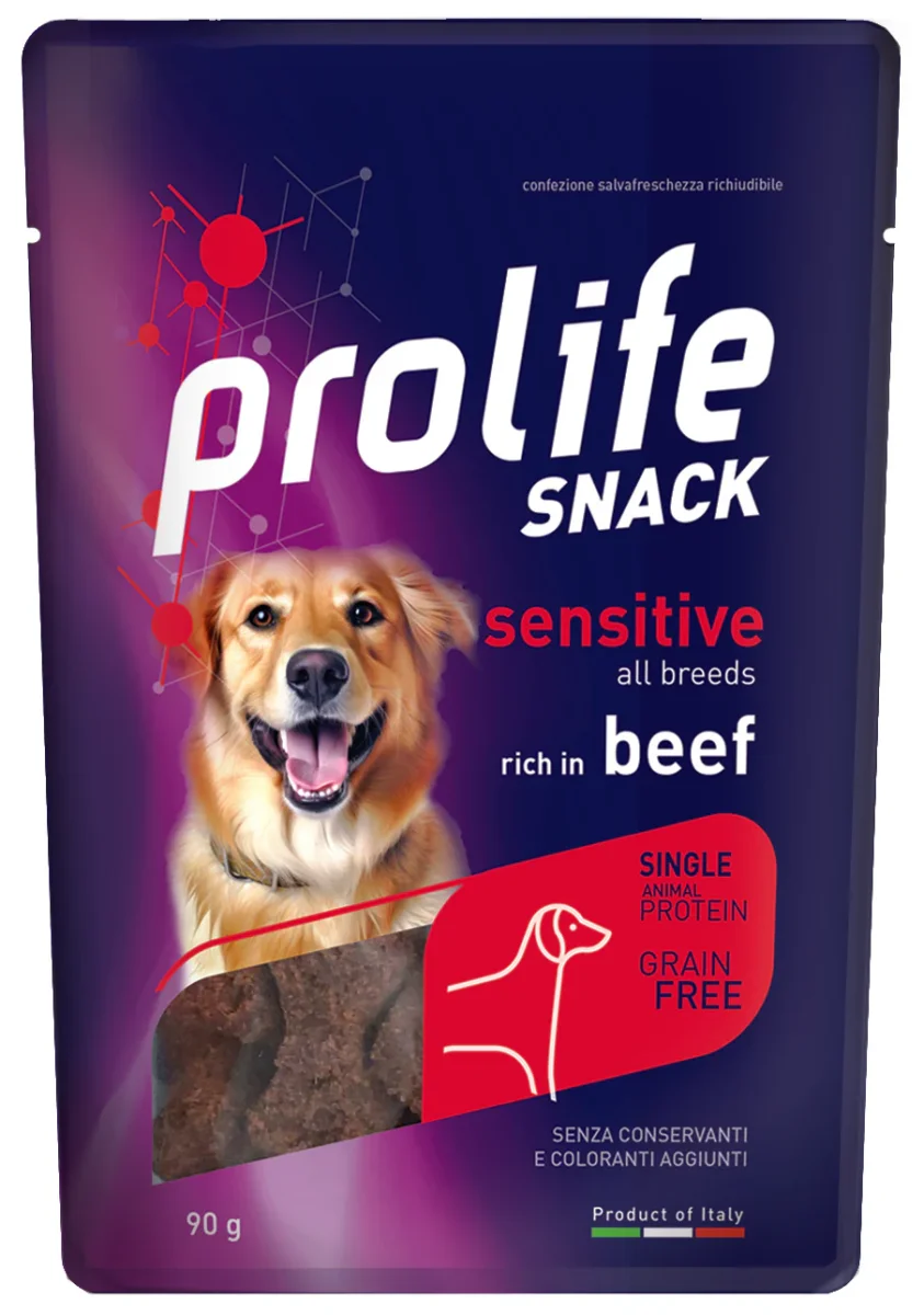 Prolife Snack Sensitive Grain Free Manzo 90g - immagine 2