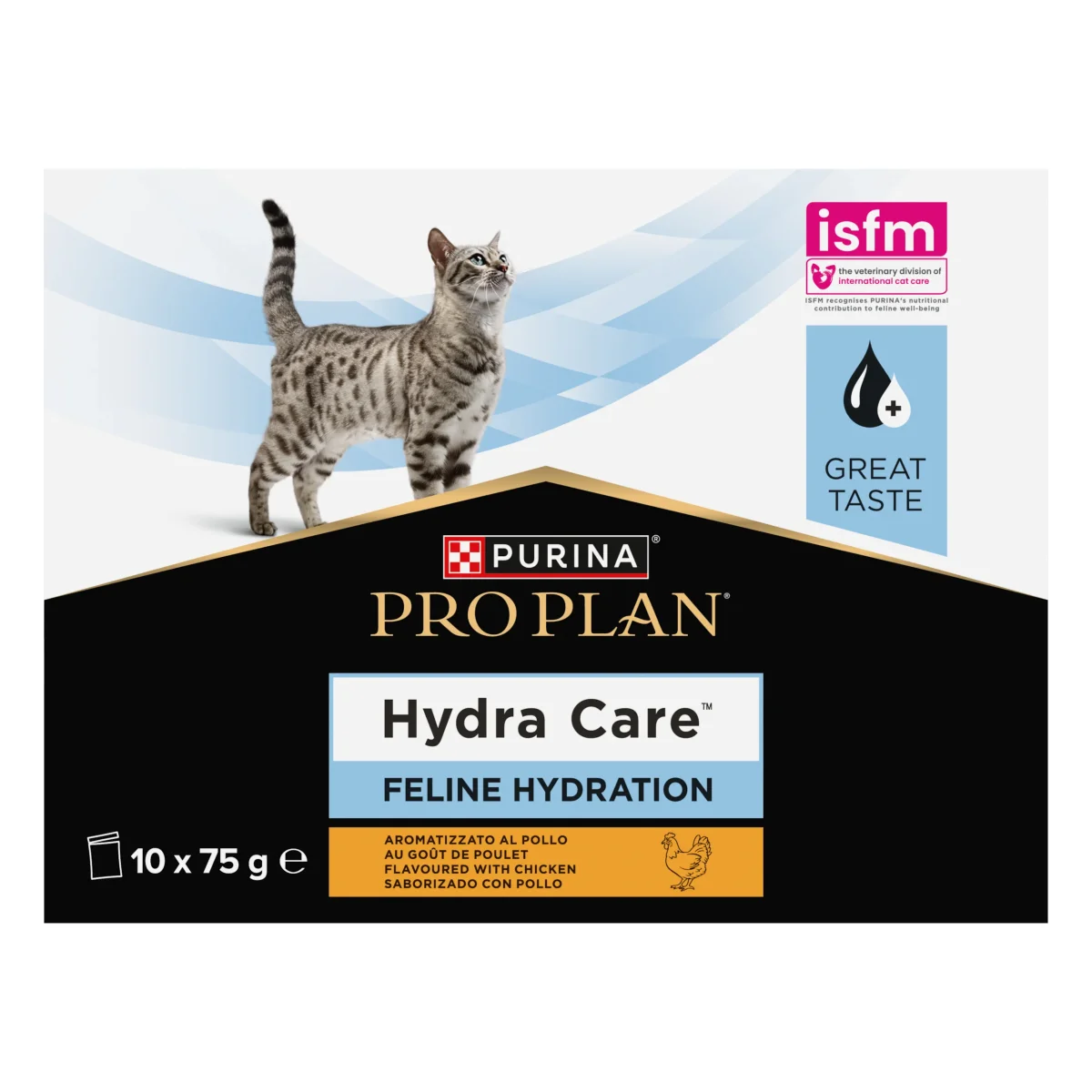 10x75g Proplan Cat Veterinary Diets HC Hydra Care Pollo - immagine 3