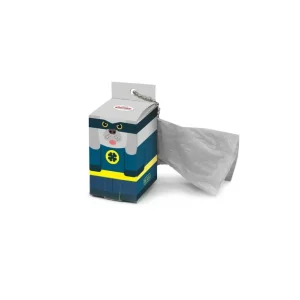 Record Masked Dog Dispenser in Cartone con Sacchetti Igienici - 15 Sacchetti