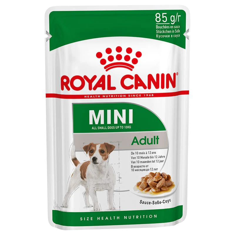 12x85g Royal Canin Mini Adult Bocconcini in Salsa - Umido Cane Taglia Piccola - immagine 4