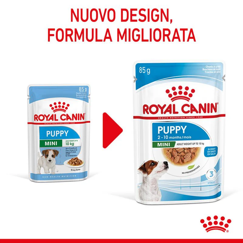 12x85g Royal Canin Mini Puppy - Cibo Umido per Cani Cuccioli - immagine 5