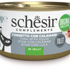 Schesir Gatto Tonnetto con Calamari in Jelly 70g Lattina