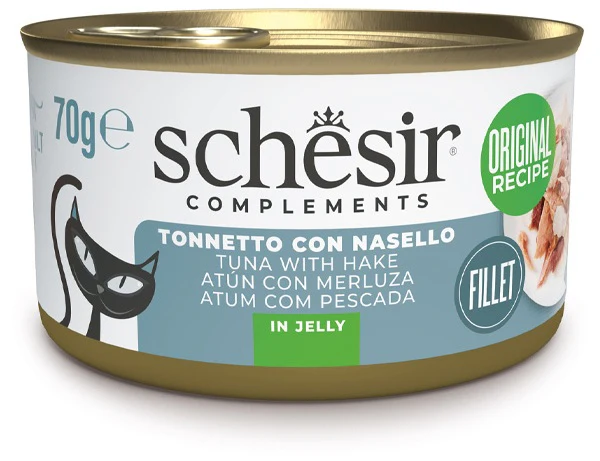 Schesir Gatto Tonnetto con Nasello in Jelly 70g Lattina - immagine 2