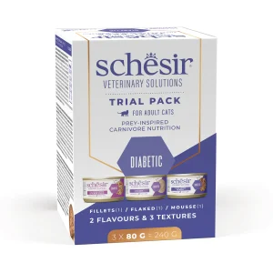 Schesir Veterinary Solution Diabetic Trial Pack Gatto 240 G