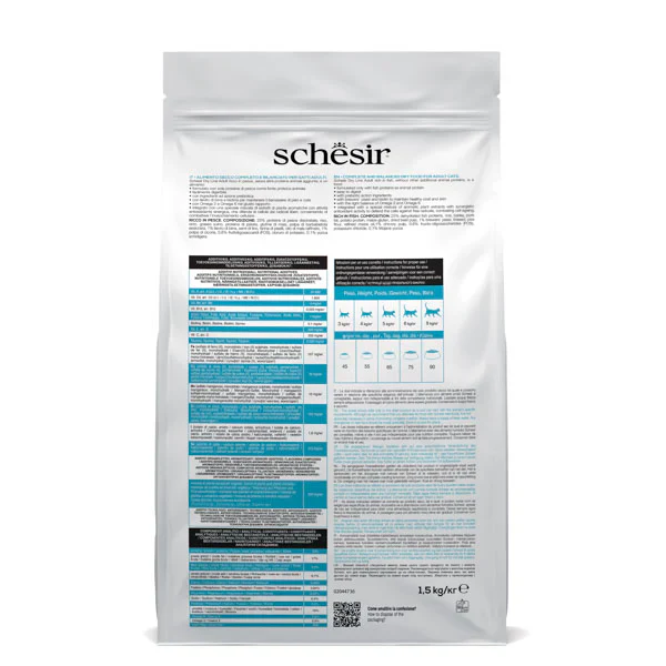Schesir Adult Pesce 1,5kg Crocchette per Gatti Monoproteico - immagine 3