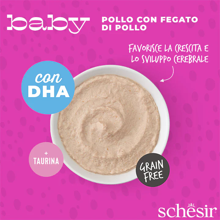 Schesir Baby – Pollo con Fegato di Pollo in Mousse 70g - immagine 6