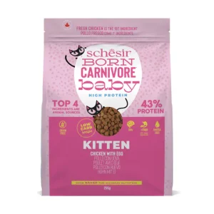 Schesir Born Carnivore Gatto Kitten Pollo Uovo 255g
