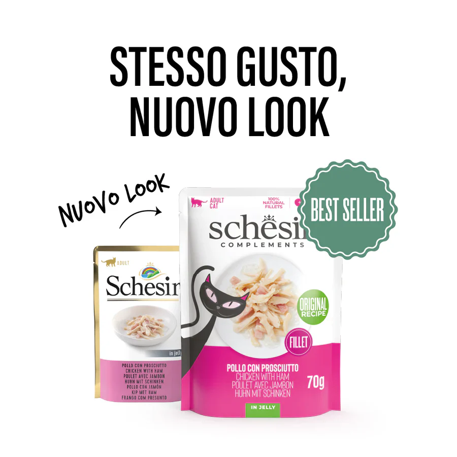 Schesir Complements Gatto Adulto Pollo con Prosciutto 70 g - immagine 3