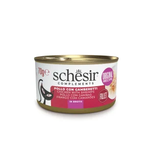 Schesir Pollo con Gamberetti in Brodo 70g Lattina