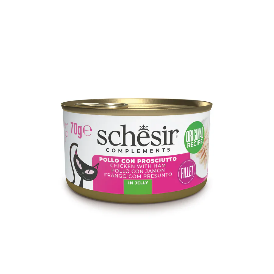 Schesir Pollo con Prosciutto in Gelatina 70 g Gatto Adulto - immagine 2