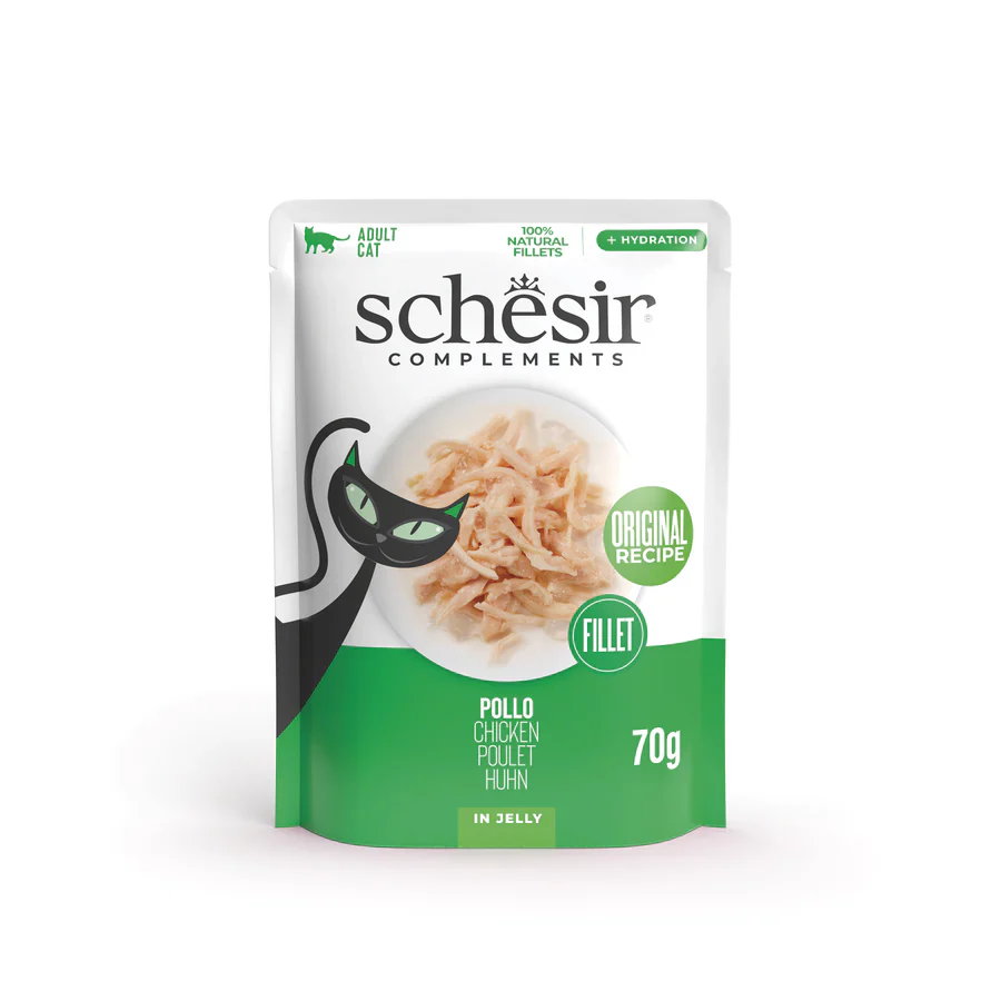 Schesir Filetti di Pollo in Gelatina 70 g Gatto Adulto - immagine 2
